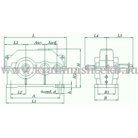 Редуктор 1Ц2У 100 Редуктор 1Ц2У 100