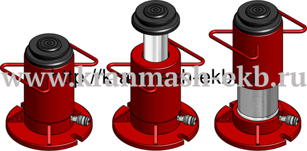 Домкраты грузовые с фиксирующей гайкой ДГ200П300Г