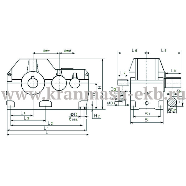 Редуктор 1Ц2Н 500