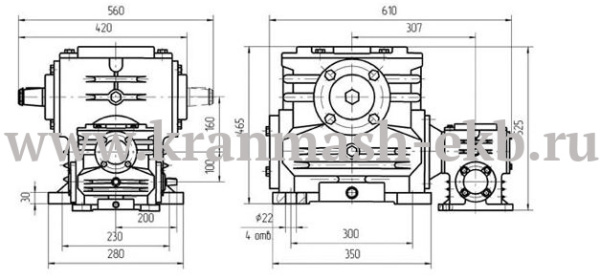 Редуктор 1Ч2 160/80
