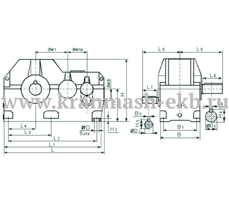Редуктор 1Ц3Н 450